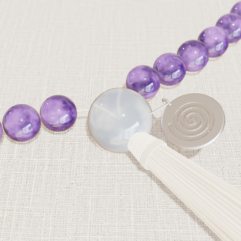 Stille, Amethyst mit Mondstein